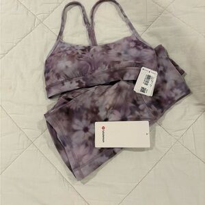 Lululemon Athletica Sports Bra and Align Shorts Set Size 4-6